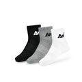 ARI DAILY KIDS QUARTER SOCKS - BLACK/GREY/WHITE