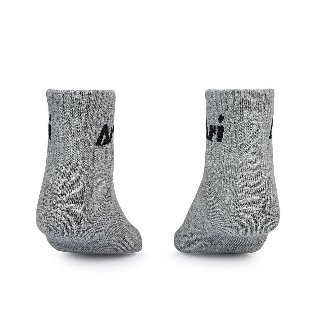 ARI DAILY KIDS QUARTER SOCKS - BLACK/GREY/WHITE