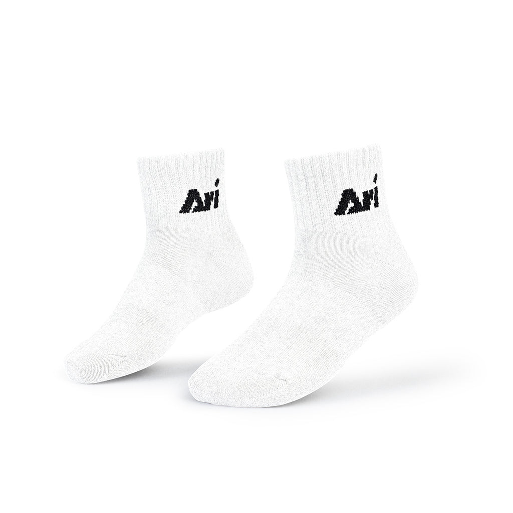ARI DAILY KIDS QUARTER SOCKS - BLACK/GREY/WHITE