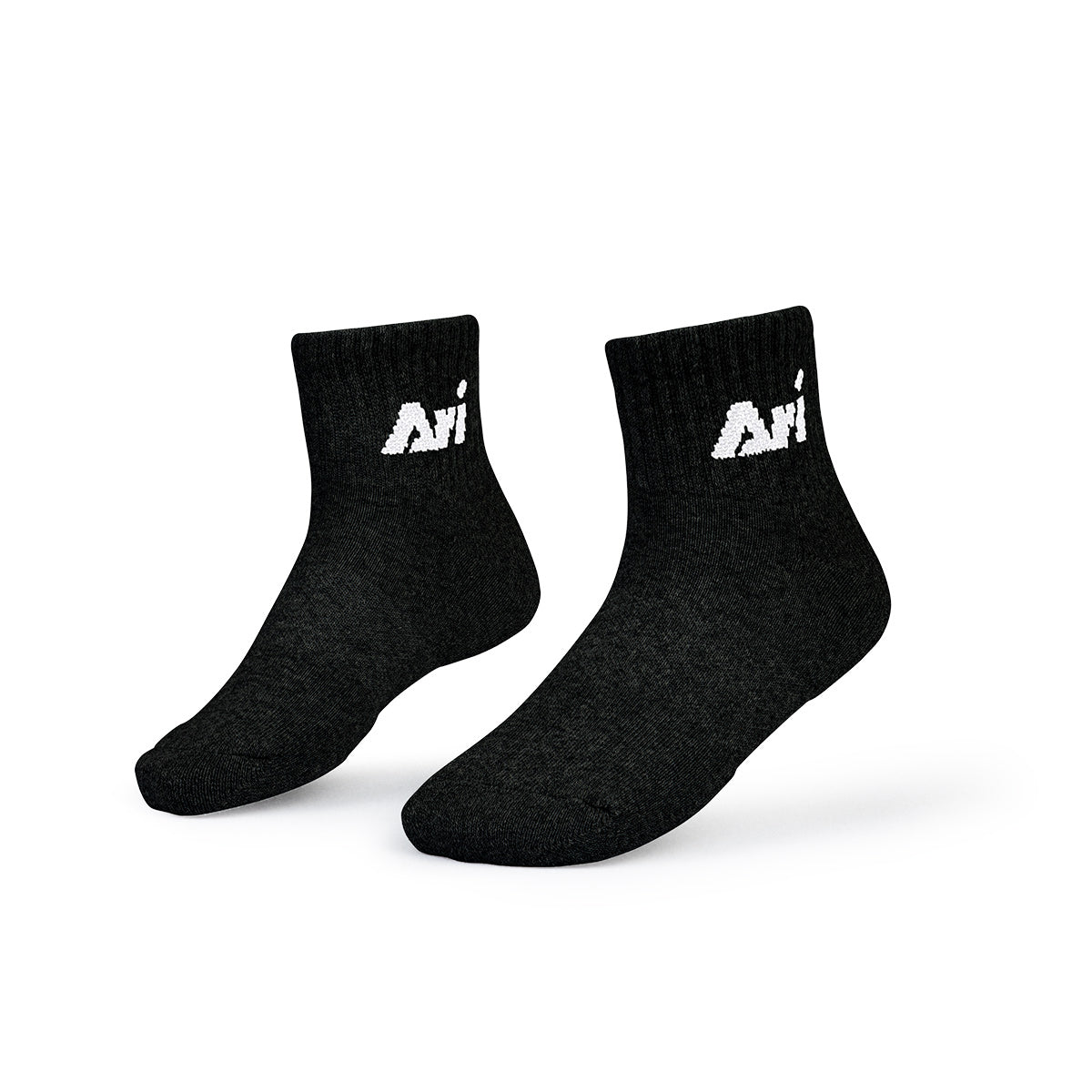 ARI DAILY KIDS QUARTER SOCKS - BLACK/GREY/WHITE