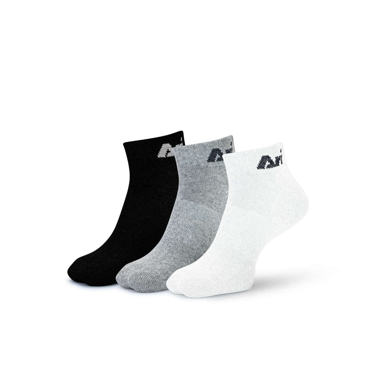 ARI DAILY LINER SOCKS - BLACK/GREY/WHITE