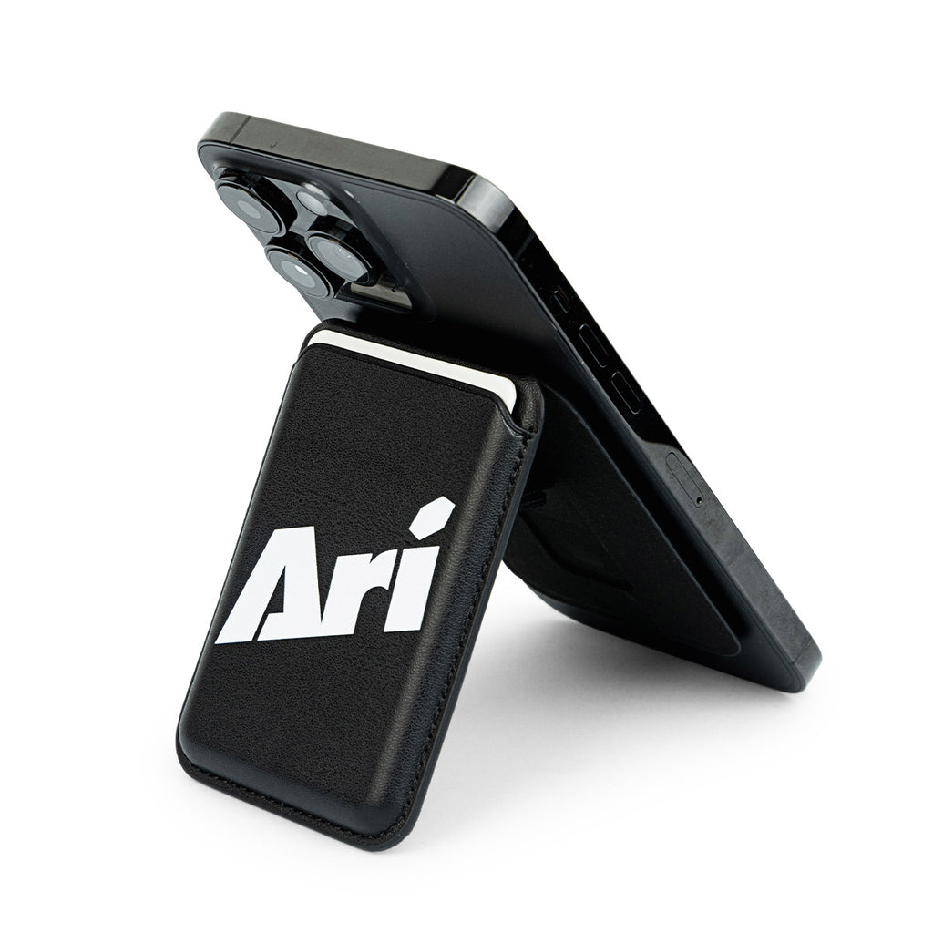 ARI DAILY PORTABLE MAGSAFE WALLET - BLACK/WHITE/BLACK
