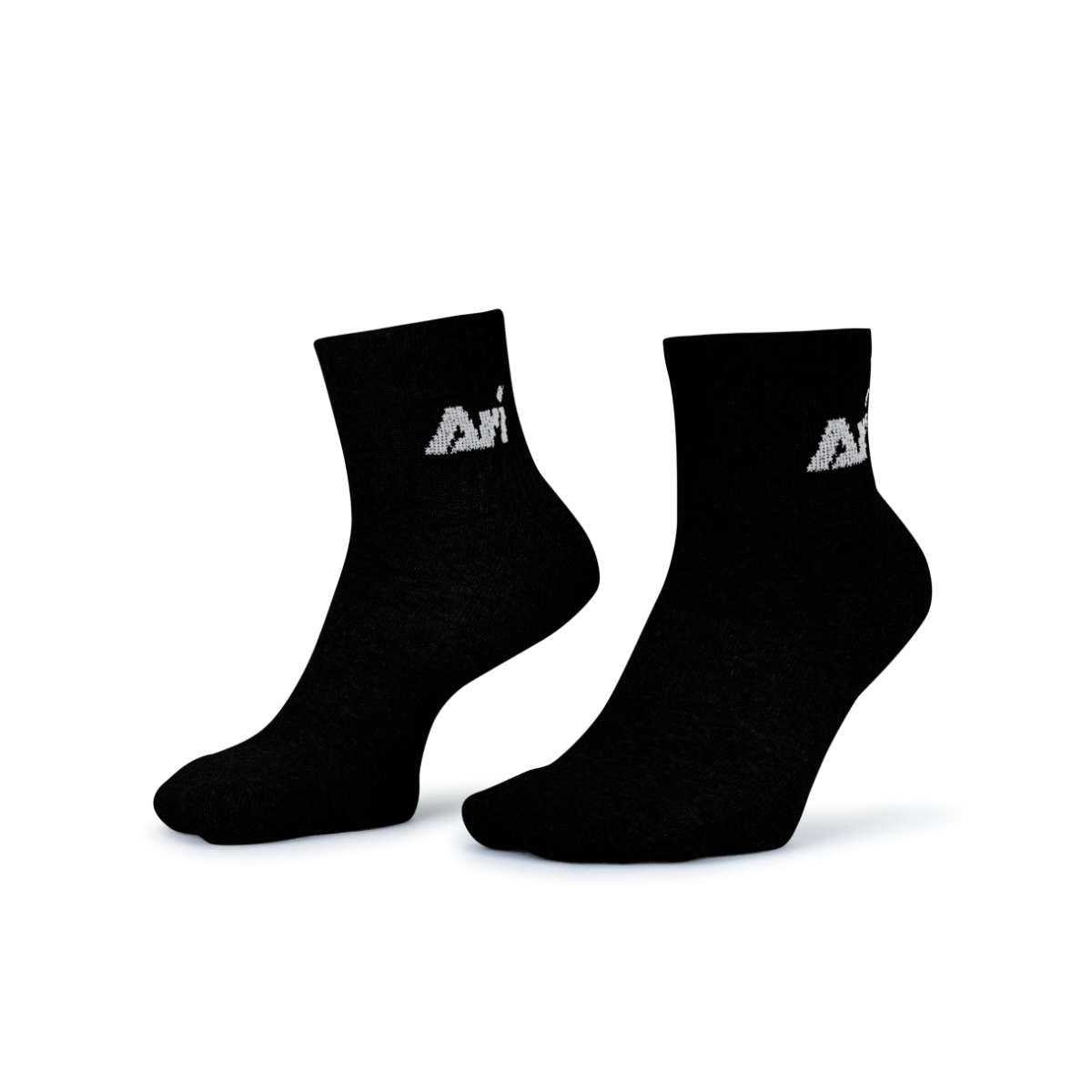 ARI DAILY QUARTER SOCKS - BLACK/GREY/WHITE