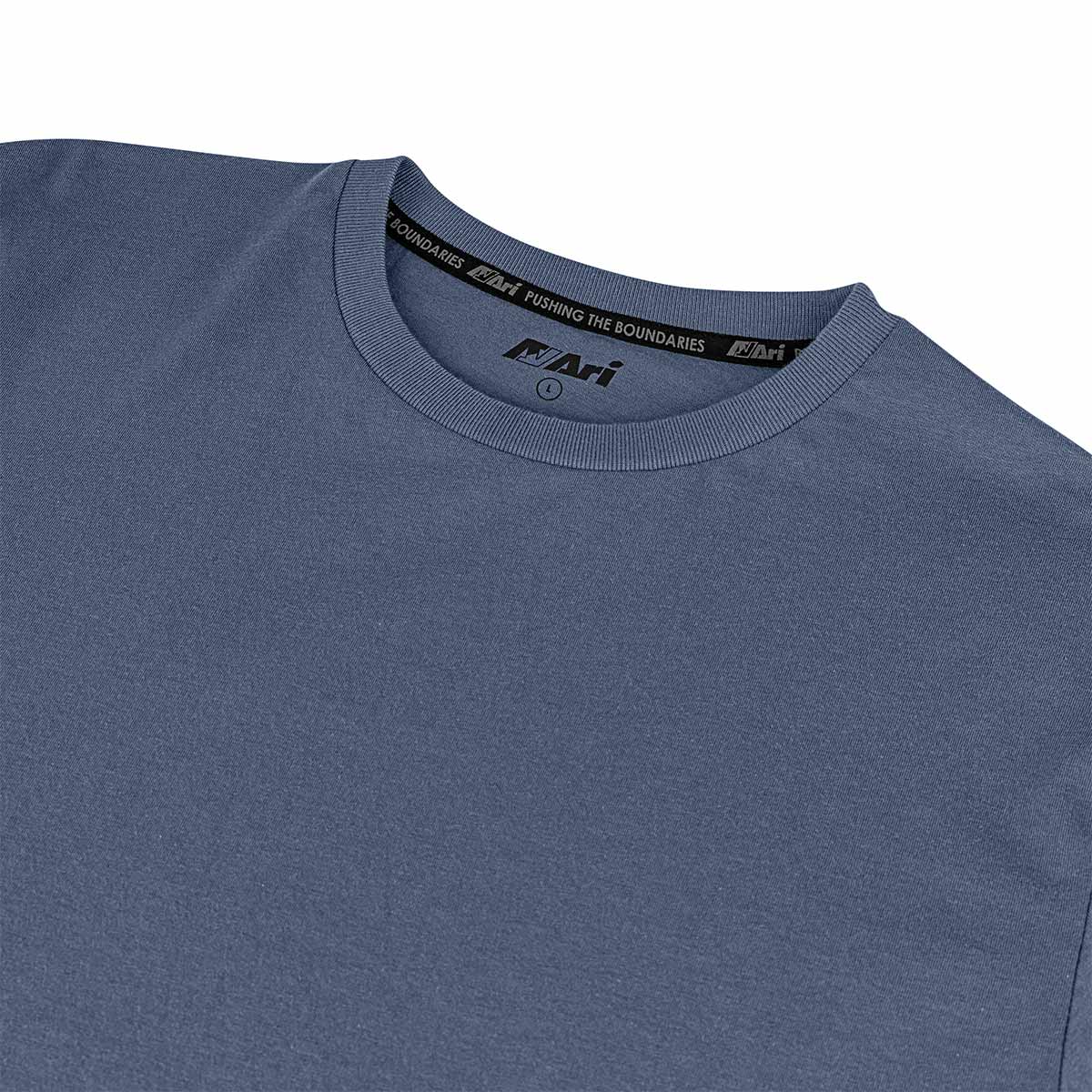 ARI EASY LIFESTYLE TEE - ASH BLUE GREY/ASH BLUE GREY/BLACK
