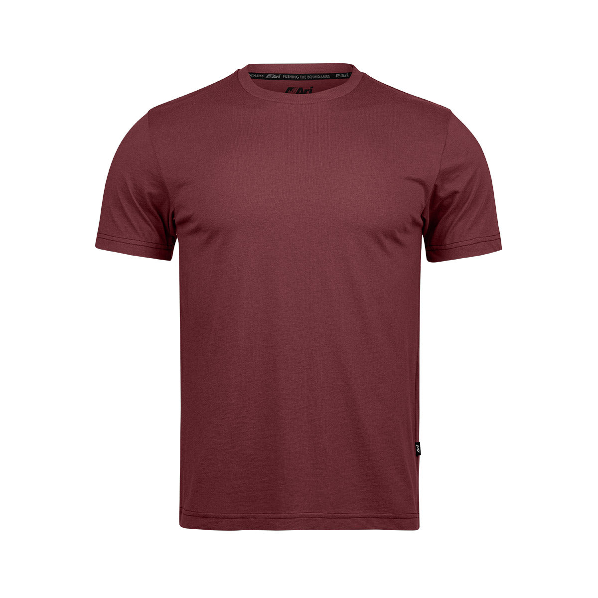 ARI EASY LIFESTYLE TEE - MAROON/MAROON/BLACK