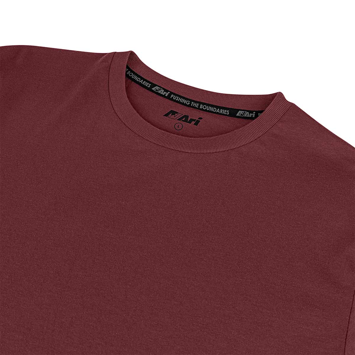 ARI EASY LIFESTYLE TEE - MAROON/MAROON/BLACK