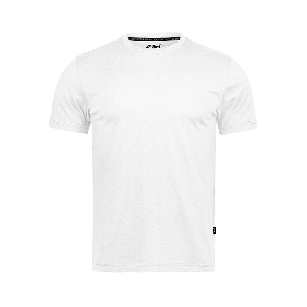 ARI EASY LIFESTYLE TEE - WHITE/WHITE/BLACK