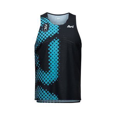 Ari Elite Arc Ultralight Running Tank Black Blue Silver