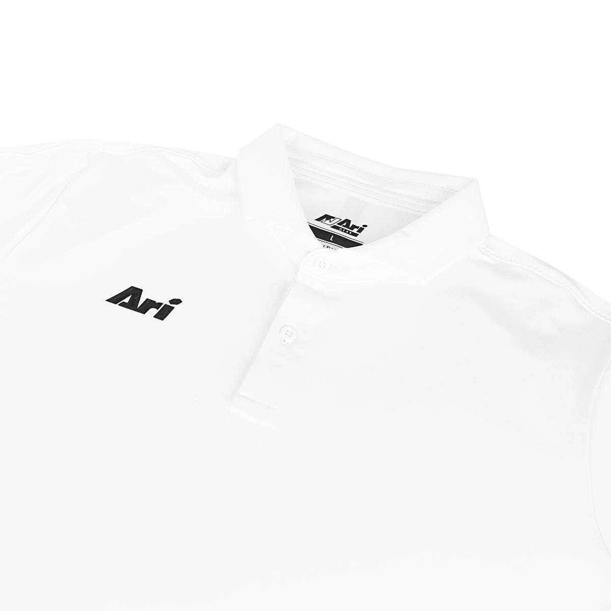 ARI ELITE POLO  -  WHITE/BLACK