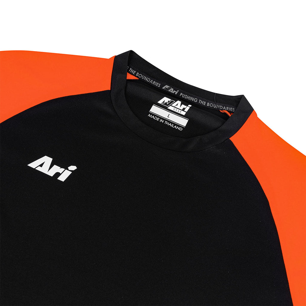ARI ESSENTIAL 2TONES TEAM JERSEY - BLACK/BLACK/NEON ORANGE