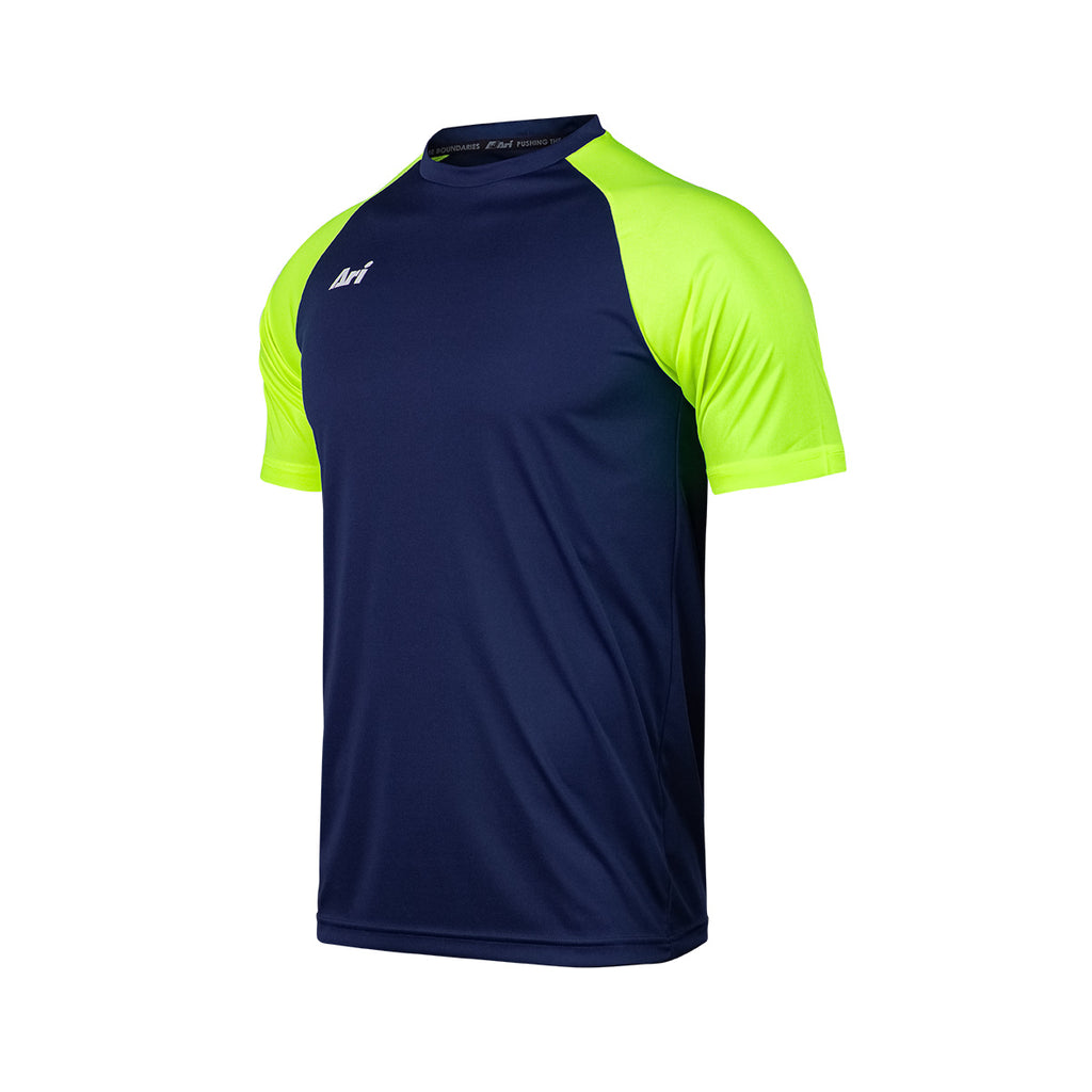 ARI ESSENTIAL 2TONES TEAM JERSEY - NAVY/NAVY/NEON GREEN