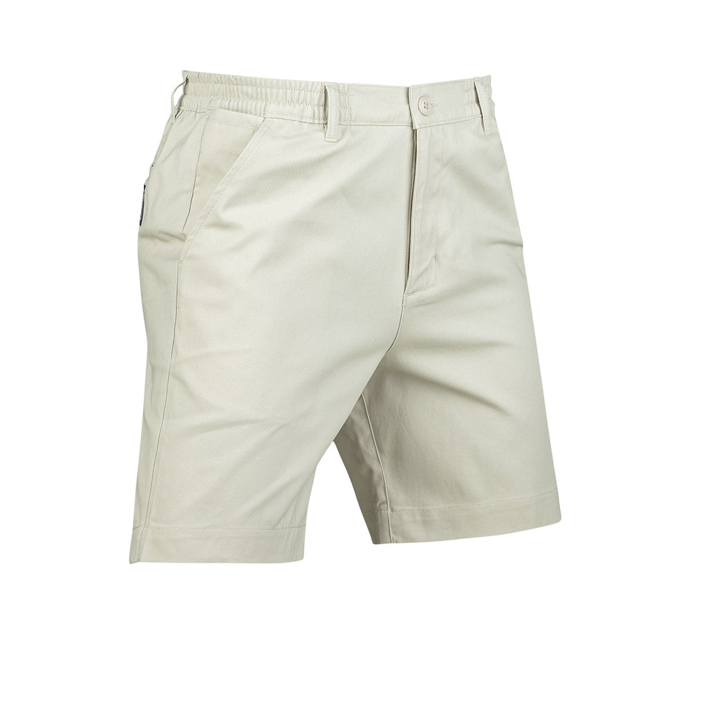 ARI ESSENTIAL CHINO SHORTS - BONE/BLACK/WHITE