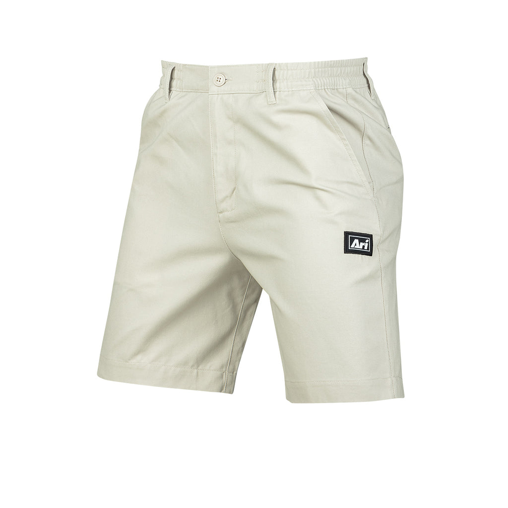 ARI ESSENTIAL CHINO SHORTS - BONE/BLACK/WHITE
