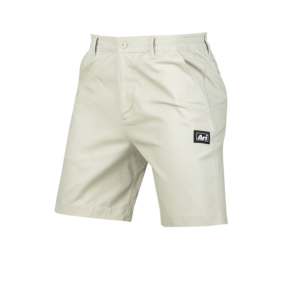 ARI ESSENTIAL CHINO SHORTS - BONE/BLACK/WHITE