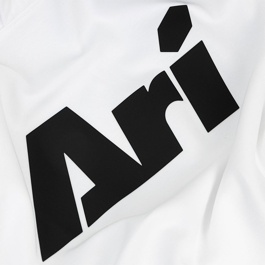ARI ESSENTIAL HOODIE - WHITE/BLACK/WHITE