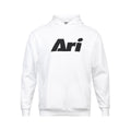 ARI ESSENTIAL HOODIE - WHITE/BLACK/WHITE