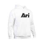 ARI ESSENTIAL HOODIE - WHITE/BLACK/WHITE