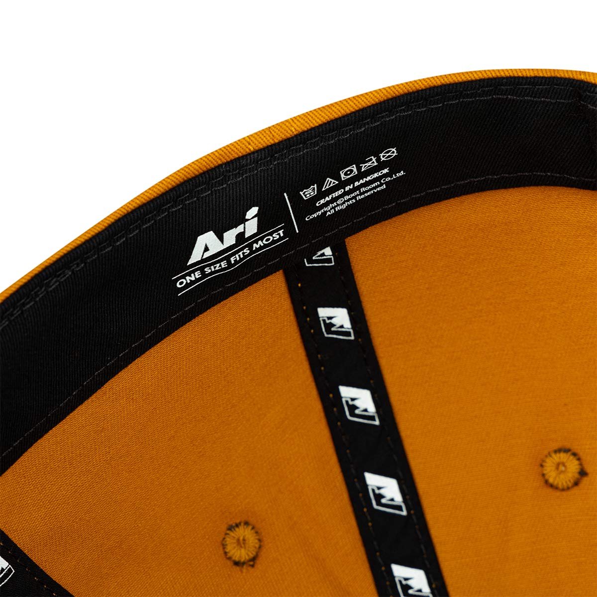 ARI ESSENTIAL MINI LOGO CAP - MUSTARD/BLACK/MUSTARD