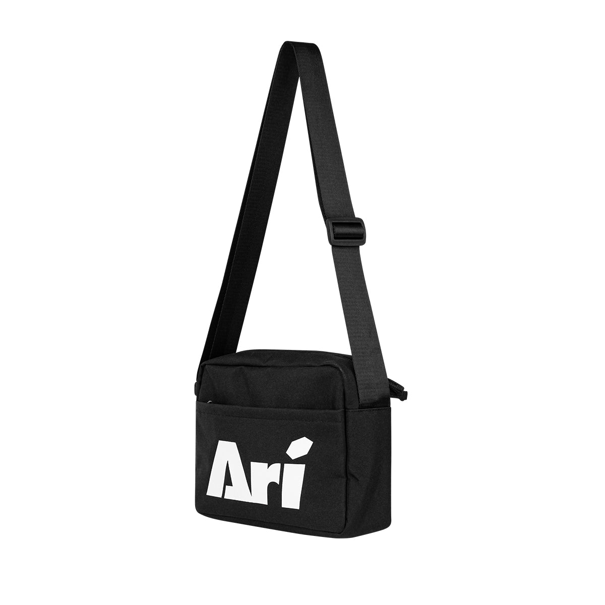 ARI ESSENTIAL MINI MESSENGER BAG - BLACK/WHITE/BLACK