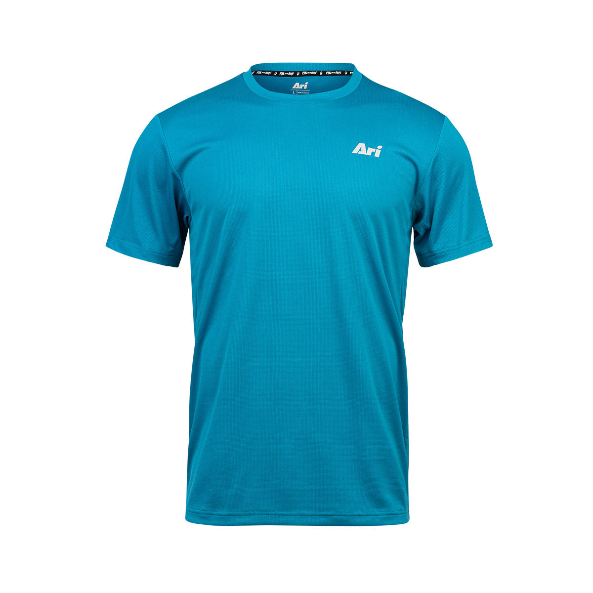Ari Essential Neat Running Tee Blue White Blue