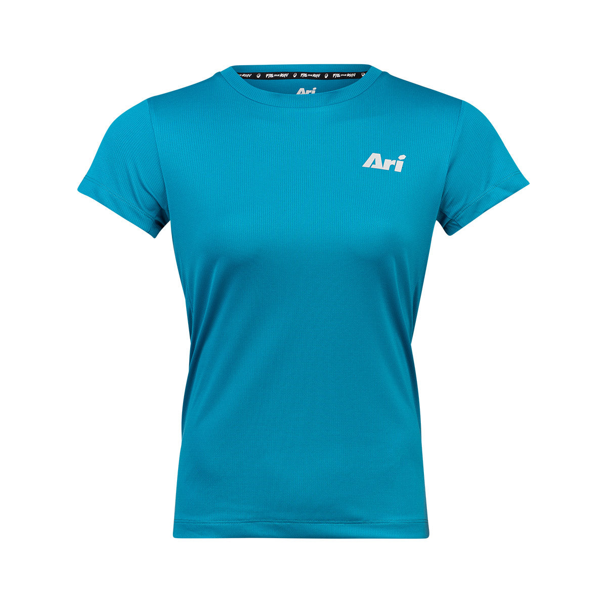 Ari Essential Neat Women Running Tee Blue White Blue