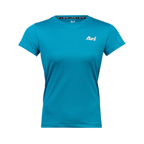 Ari Essential Neat Women Running Tee Blue White Blue
