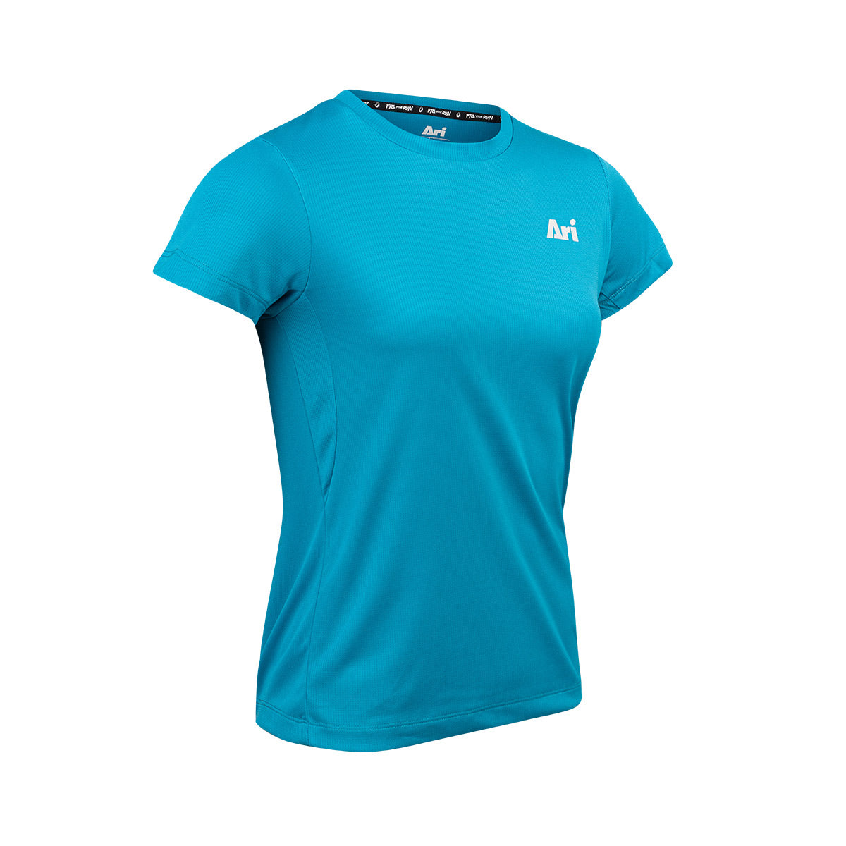 Ari Essential Neat Women Running Tee Blue White Blue