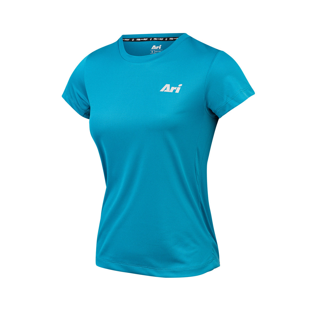 Ari Essential Neat Women Running Tee Blue White Blue
