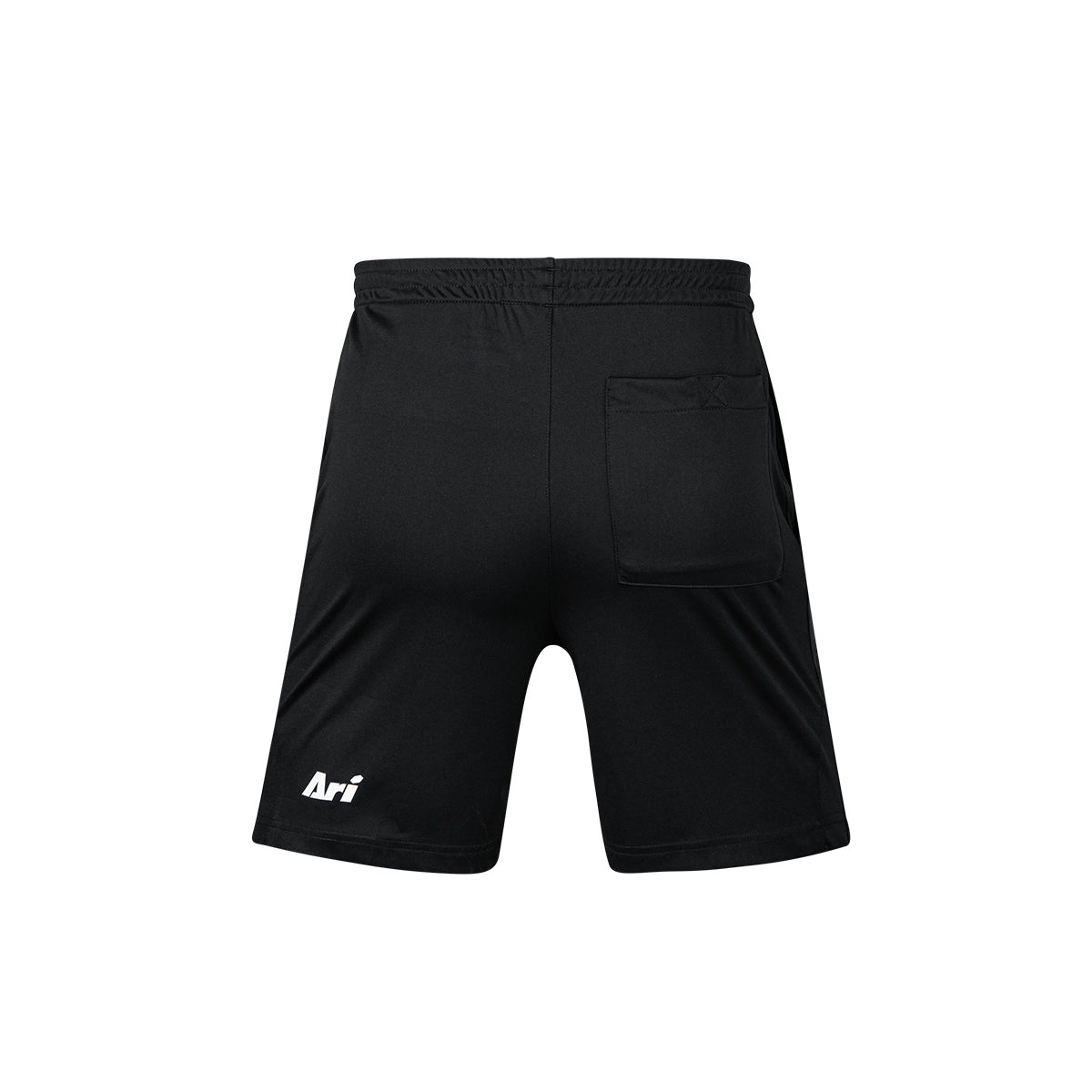 ARI ESSENTIAL POCKET TRAINING SHORTS - BLACK/BLACK/WHITE