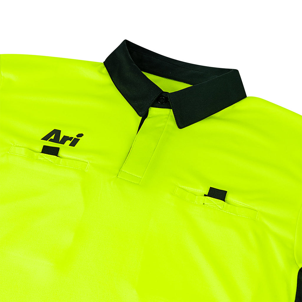 ARI ESSENTIAL REFEREE JERSEY - NEON GREEN/NEON GREEN/BLACK