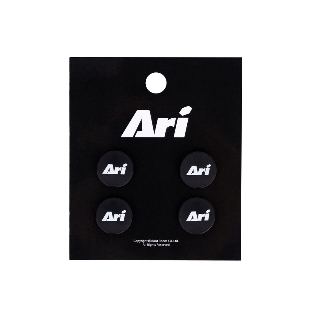 Ari Essential Running Bib Snap Black White Black
