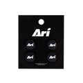 Ari Essential Running Bib Snap Black White Black