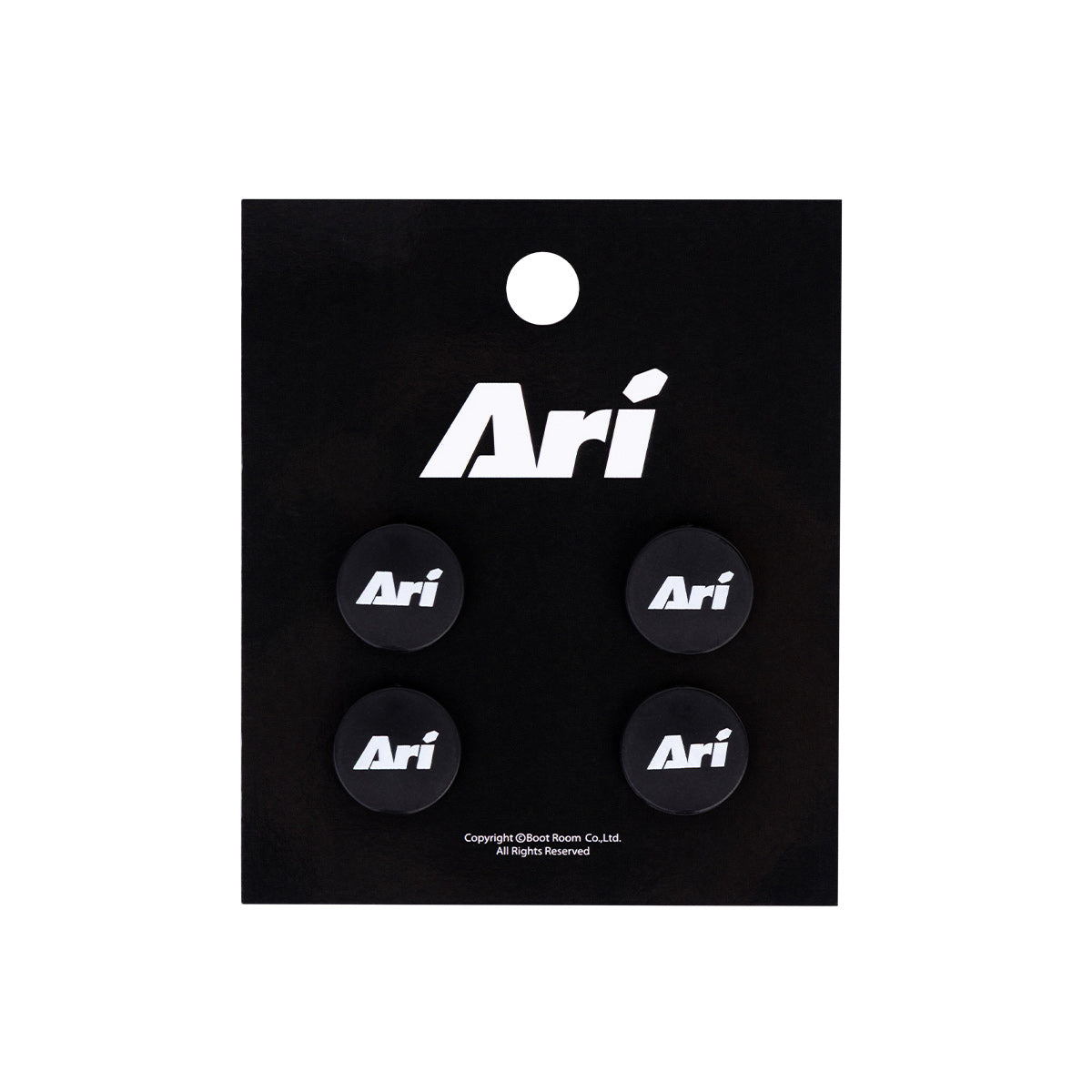 Ari Essential Running Bib Snap Black White Black