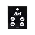 Ari Essential Running Bib Snap White Black White