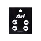 Ari Essential Running Bib Snap White Black White
