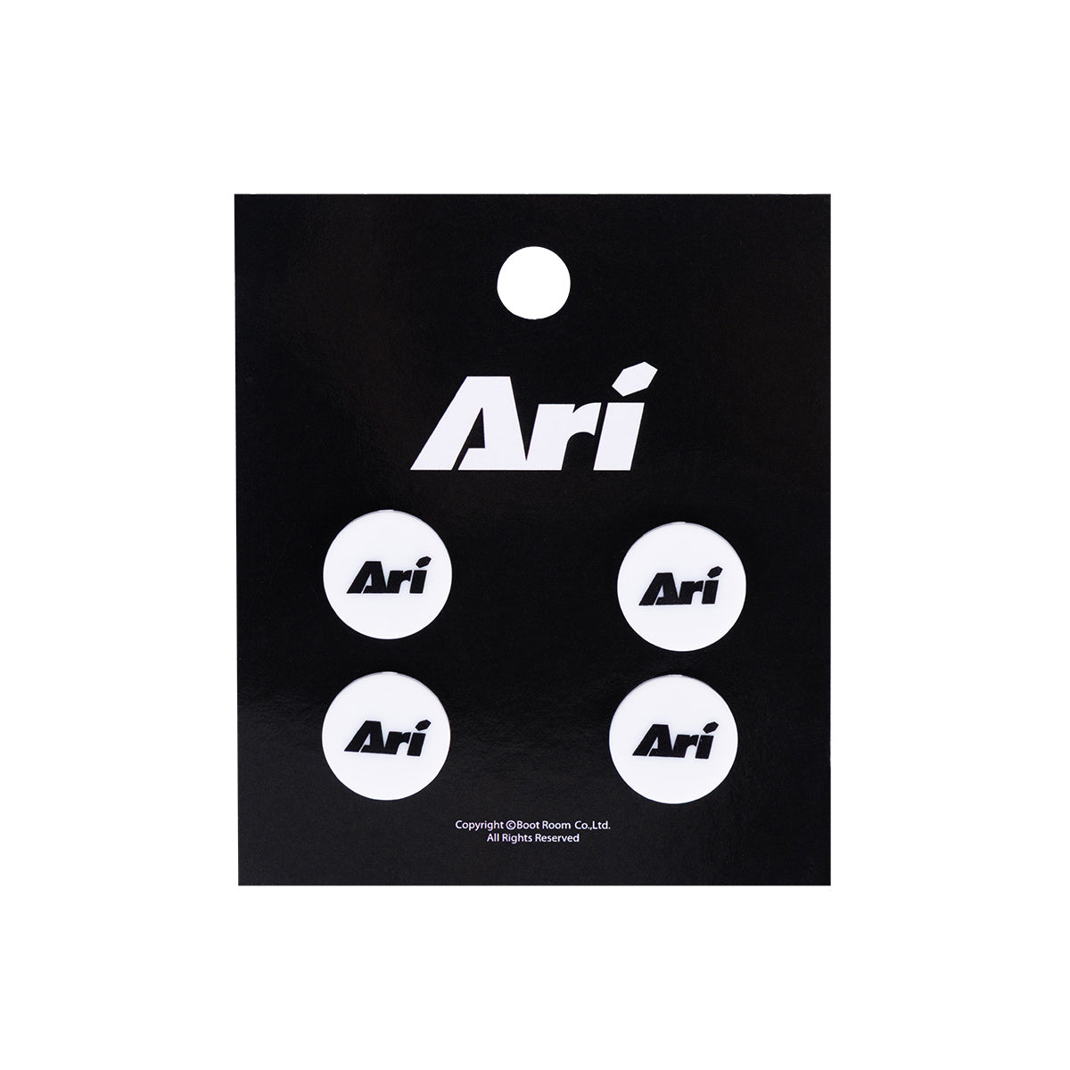 Ari Essential Running Bib Snap White Black White