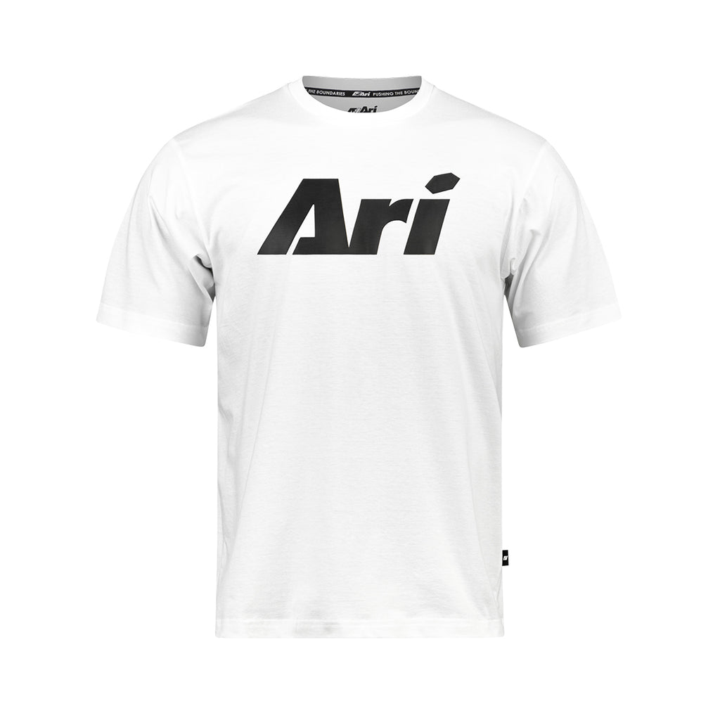 ARI ESSENTIAL SIGNATURE TEE - WHITE/BLACK/BLACK