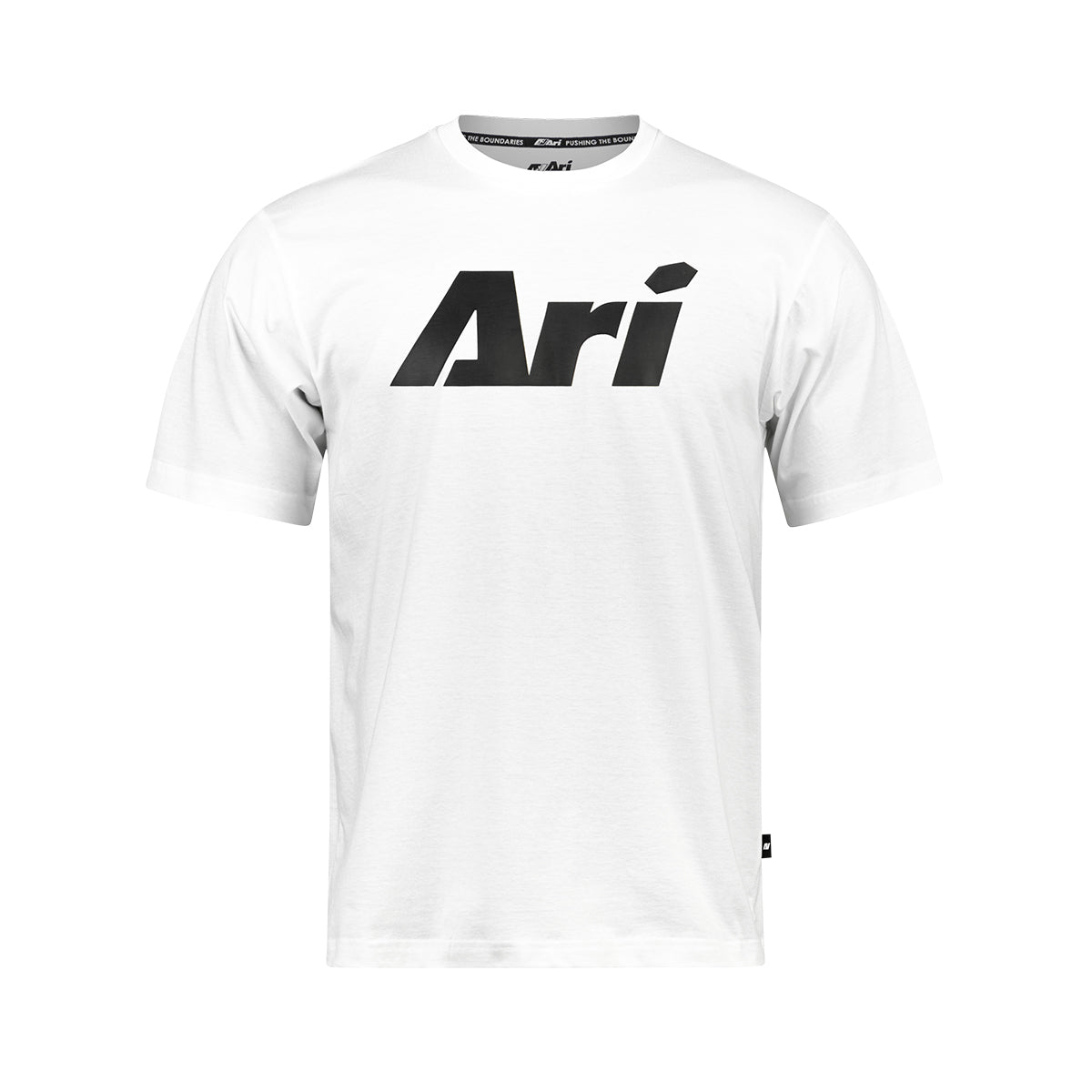 ARI ESSENTIAL SIGNATURE TEE - WHITE/BLACK/BLACK