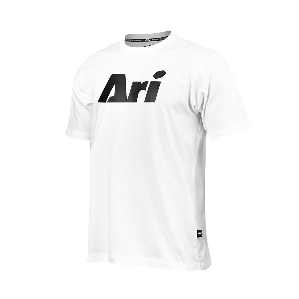 ARI ESSENTIAL SIGNATURE TEE - WHITE/BLACK/BLACK