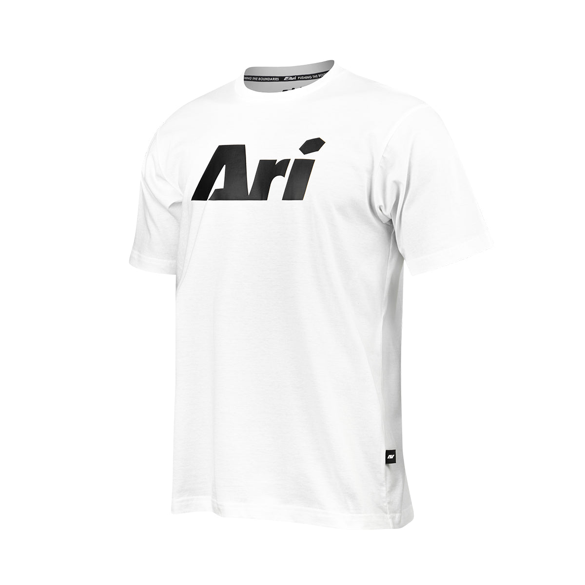 ARI ESSENTIAL SIGNATURE TEE - WHITE/BLACK/BLACK