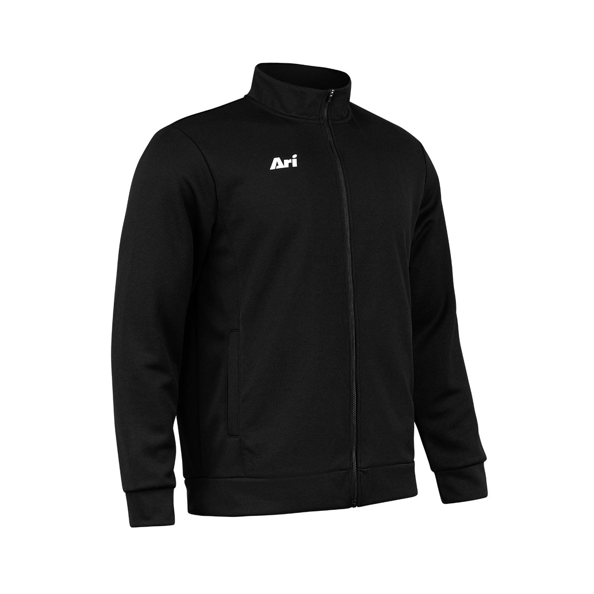 ARI ESSENTIAL TRACK JACKET - BLACK/BLACK/WHITE
