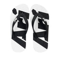 ARI FLIP FLOP SANDALS - WHITE/WHITE/BLACK