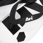ARI FLIP FLOP SANDALS - WHITE/WHITE/BLACK