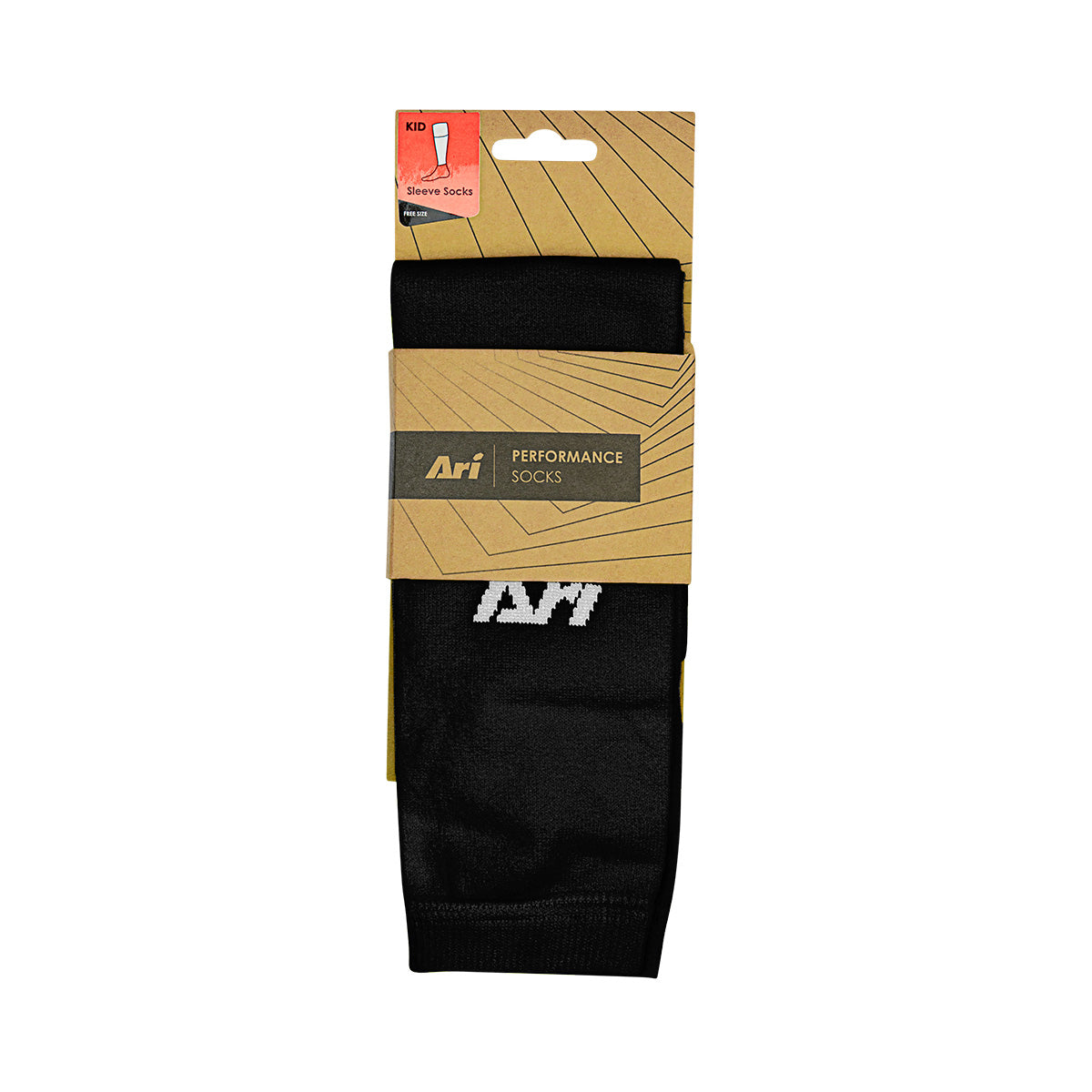 ARI FOOTBALL JUNIOR SLEEVE SOCKS - BLACK/WHITE