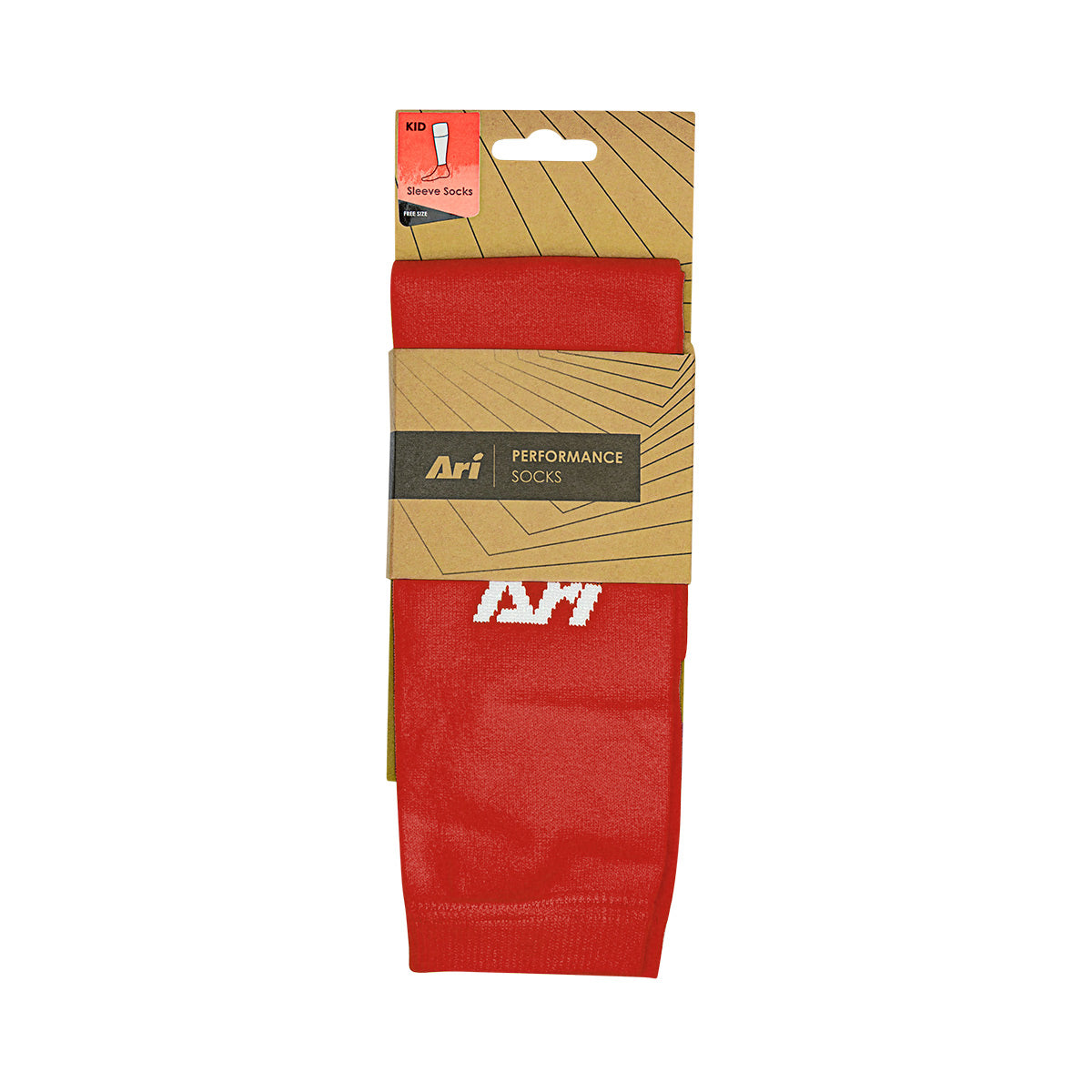ARI FOOTBALL JUNIOR SLEEVE SOCKS - RED/WHITE
