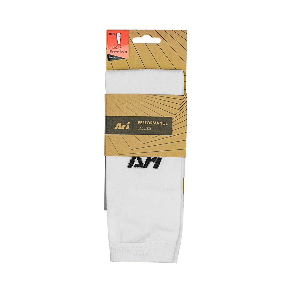 ARI FOOTBALL JUNIOR SLEEVE SOCKS - WHITE/BLACK