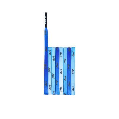 ARI GRADIENT SHOELACES - 5MM/105CM - BLUE/BLACK/BLACK