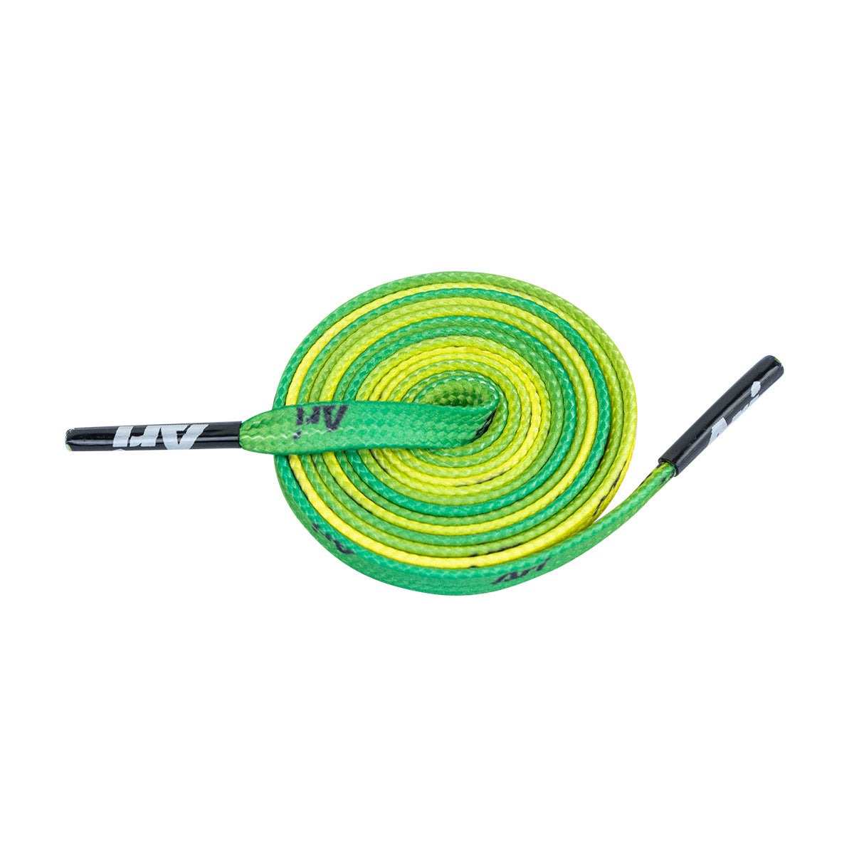 ARI GRADIENT SHOELACES - 5MM/105CM - GREEN/BLACK/BLACK