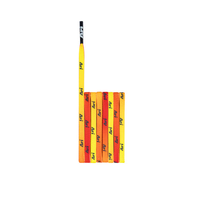 ARI GRADIENT SHOELACES - 5MM/105CM - ORANGE/BLACK/BLACK