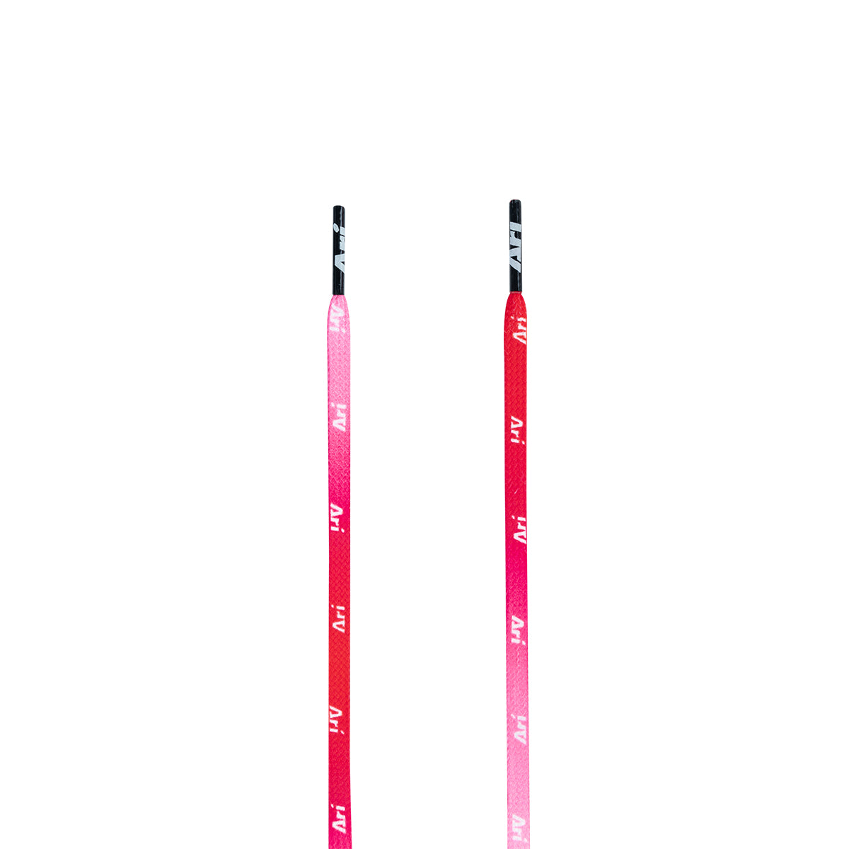 ARI GRADIENT SHOELACES - 5MM/105CM - RED/WHITE/BLACK